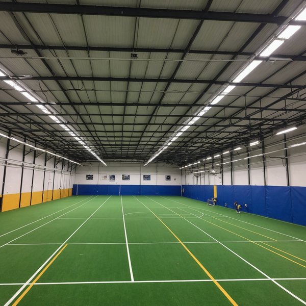 What specific health and safety measures must a UK-based indoor sports facility implement?